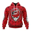 Hoodie NHL Carolina Hurricanes Special Grateful Dead Design St2303