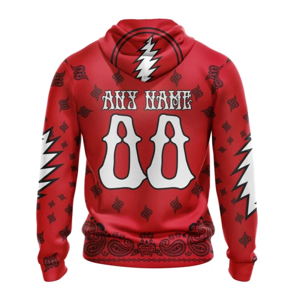 Hoodie NHL Carolina Hurricanes Special Grateful Dead Design St2303 - Image 2