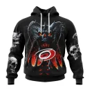 Hoodie NHL Carolina Hurricanes Special Skull Art Design St2301