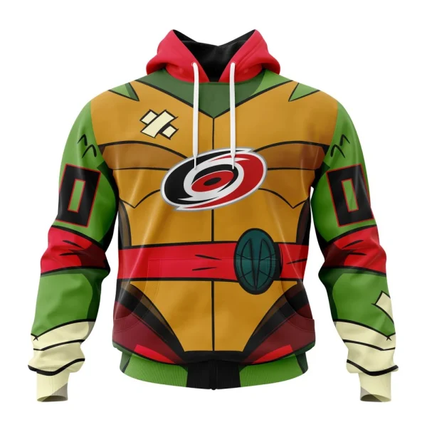 Hoodie NHL Carolina Hurricanes Special Teenage Mutant Ninja Turtles Design St2301