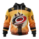 Hoodie NHL Carolina Hurricanes Special Zombie Design For Halloween St2305