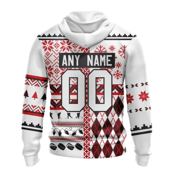 Hoodie NHL Carolina Hurricanes, Specialized Unisex Christmas Is Coming V01 - Image 2