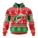 Hoodie NHL Carolina Hurricanes, Specialized Unisex Christmas Is Coming V02
