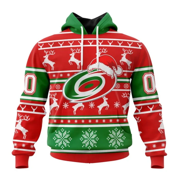 Hoodie NHL Carolina Hurricanes, Specialized Unisex Christmas Is Coming V02