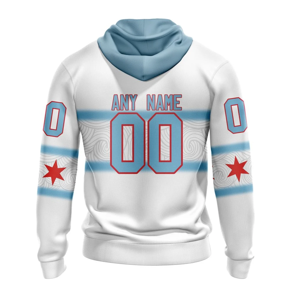 Hoodie NHL Chicago Blackhawks Personalize Gradient Series Concept St2301