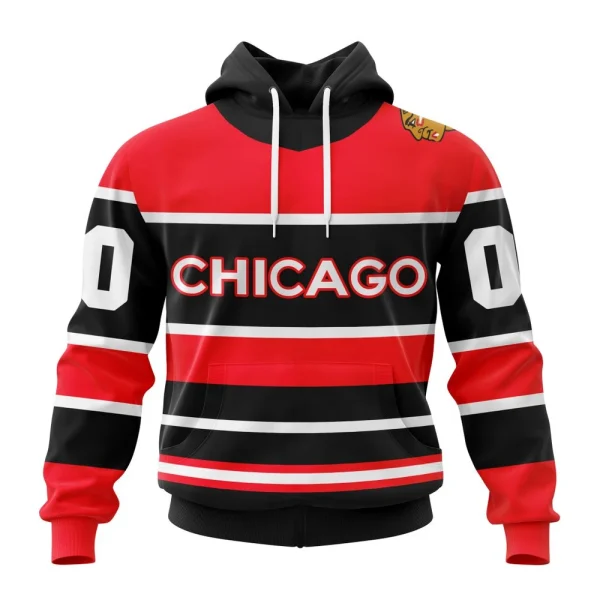 Hoodie NHL Chicago Blackhawks Reverse Retro Kits