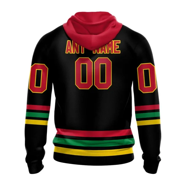 Hoodie NHL Chicago Blackhawks Special Blackout Design St2401 - Image 2