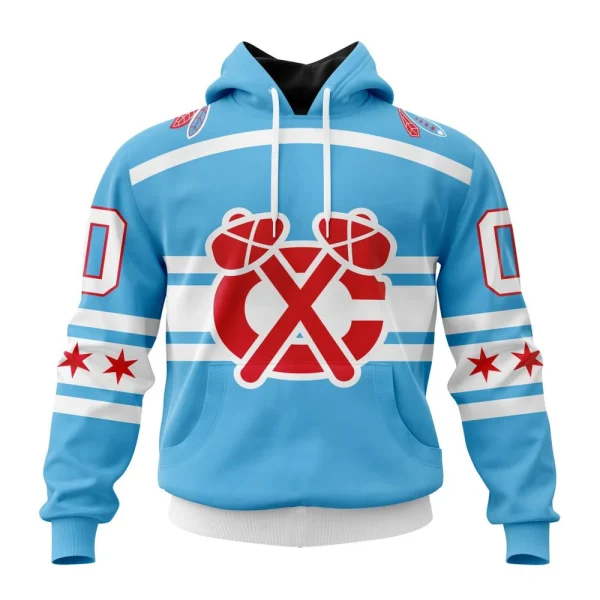 Hoodie NHL Chicago Blackhawks Special City Connect Design St2402