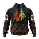 Hoodie NHL Chicago Blackhawks Special Design For Black History Month St2401