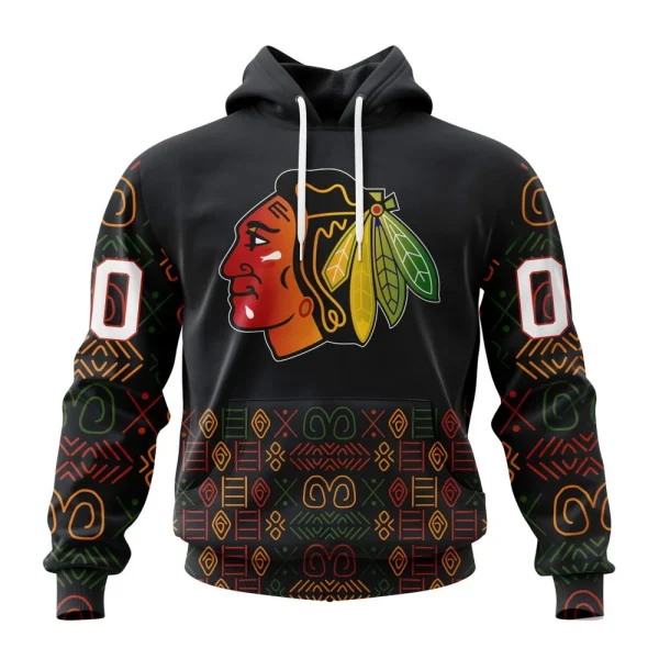 Hoodie NHL Chicago Blackhawks Special Design For Black History Month St2401