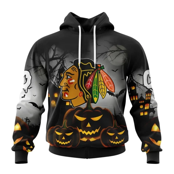 Hoodie NHL Chicago Blackhawks Special Design For Halloween St2302