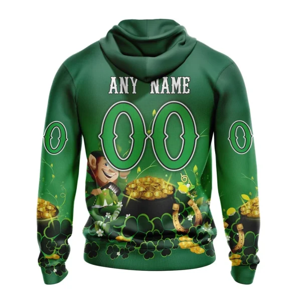 Hoodie NHL Chicago Blackhawks Special Design For St. Patrick's Day St2403 - Image 2