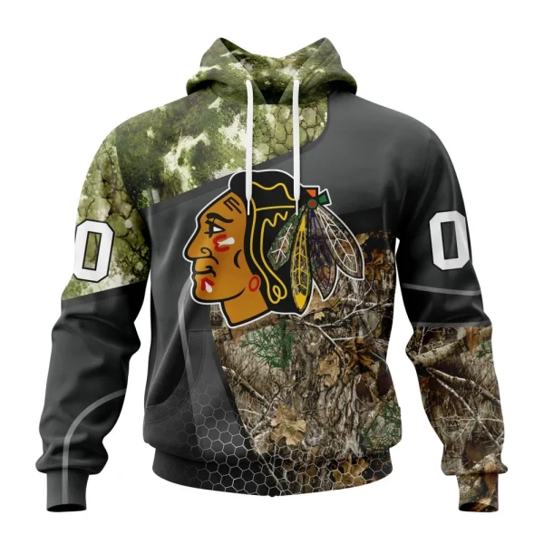 Hoodie NHL Chicago Blackhawks Special Hunting Camo Design St2302