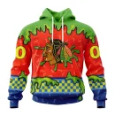 Hoodie NHL Chicago Blackhawks Special Nickelodeon Design St2301