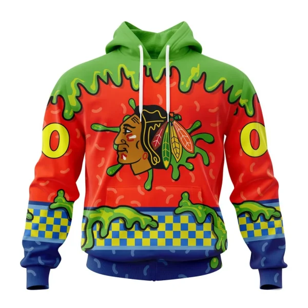 Hoodie NHL Chicago Blackhawks Special Nickelodeon Design St2301