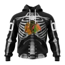 Hoodie NHL Chicago Blackhawks Special Skeleton Costume For Halloween St2301