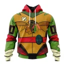 Hoodie NHL Chicago Blackhawks Special Teenage Mutant Ninja Turtles Design St2301