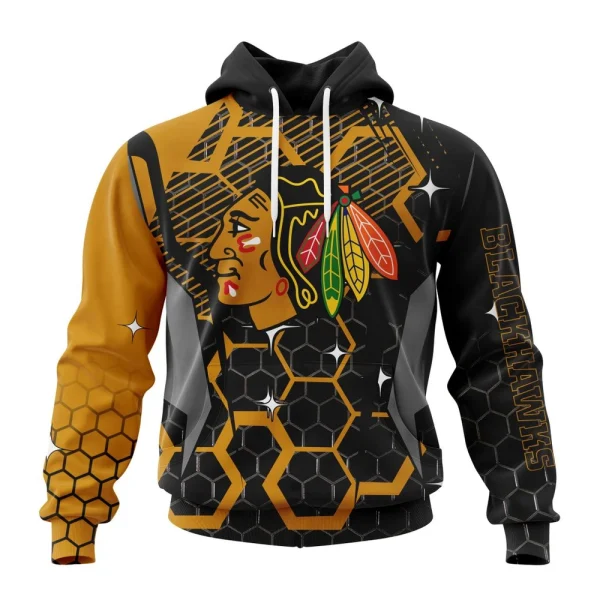 Hoodie NHL Chicago Blackhawks, Specialized Design With Motocross Syle V0222
