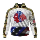 Hoodie NHL Chicago Blackhawks, Specialized Design With Our America Flag And Our America Eagle