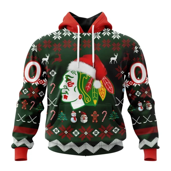 Hoodie NHL Chicago Blackhawks, Specialized Unisex Christmas Is Coming