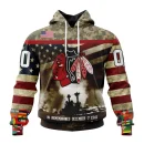 Hoodie NHL Chicago Blackhawks, Specialized Unisex Kits Remember Pearl Harbor