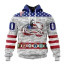 Hoodie NHL Colorado Avalanche Armed Forces Appreciation St2201