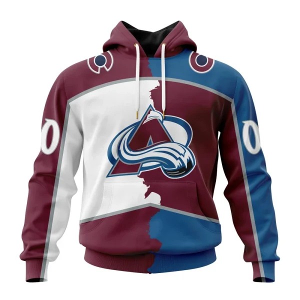 Hoodie NHL Colorado Avalanche Personalize Home Mix Away Kits