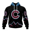 Hoodie NHL Colorado Avalanche Special Blackout Design St2401