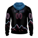 Hoodie NHL Colorado Avalanche Special Blackout Design St2401