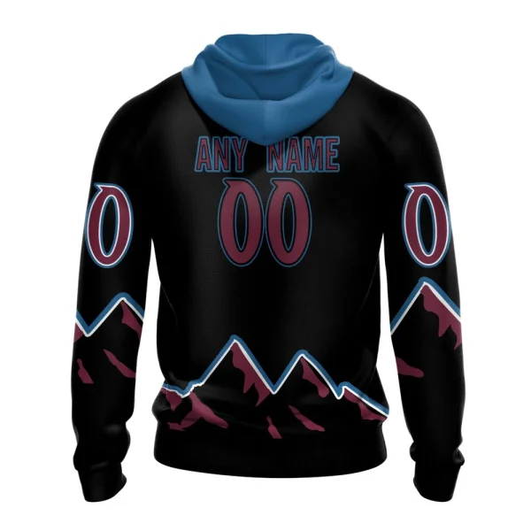 Hoodie NHL Colorado Avalanche Special Blackout Design St2401 - Image 2