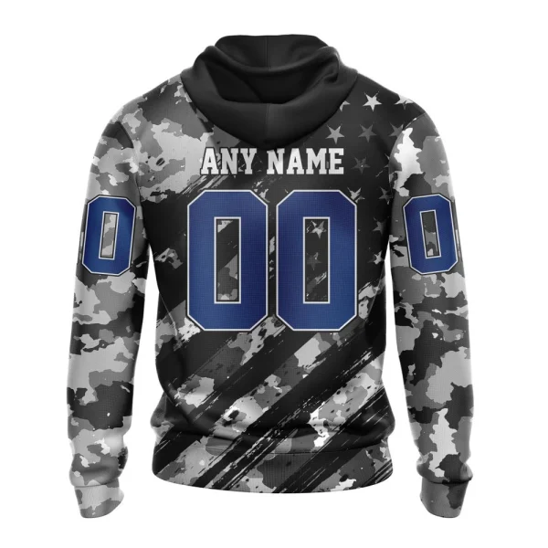 Hoodie NHL Colorado Avalanche Special Camo Military Design St2301 - Image 2