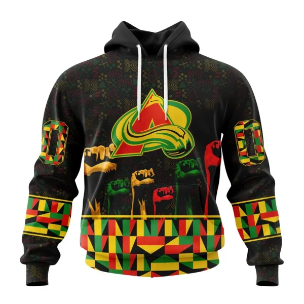 Hoodie NHL Colorado Avalanche Special Design Celebrate Black History Month St2201