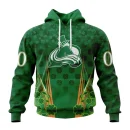 Hoodie NHL Colorado Avalanche Special Design For St. Patrick's Day St2402