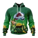 Hoodie NHL Colorado Avalanche Special Design For St. Patrick's Day St2403