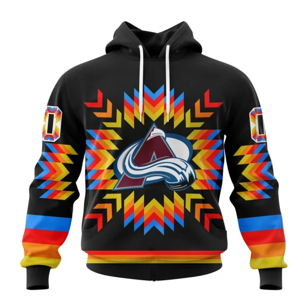 Hoodie NHL Colorado Avalanche Special Design With Native Pattern St2306