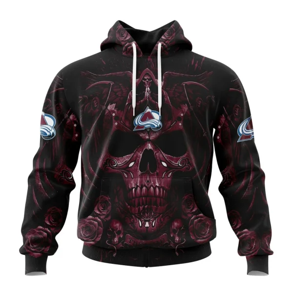 Hoodie NHL Colorado Avalanche Special Design With Skull Art St2203