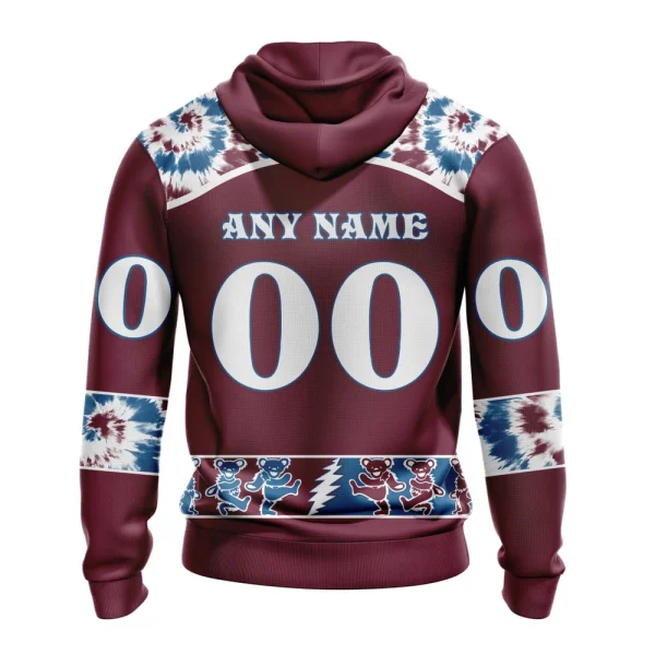 Hoodie NHL Colorado Avalanche Special Grateful Dead Design St2301 - Image 2