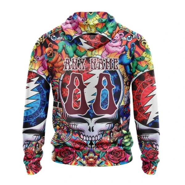 Hoodie NHL Colorado Avalanche Special Grateful Dead Design St2304 - Image 2