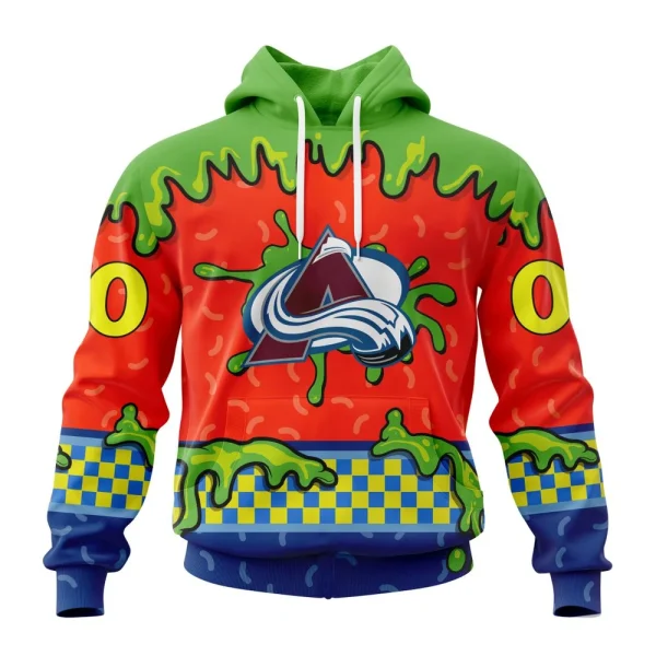 Hoodie NHL Colorado Avalanche Special Nickelodeon Design St2301