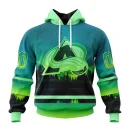 Hoodie NHL Colorado Avalanche Special Northern Lights Design St2302