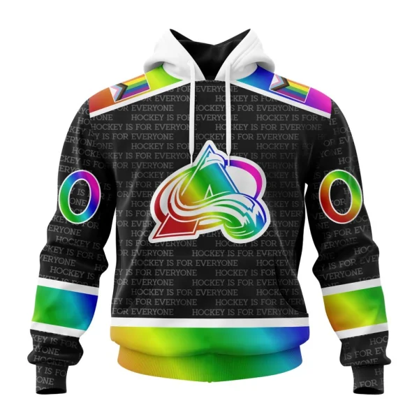 Hoodie NHL Colorado Avalanche Special Pride Design Hockey Is For Everyone