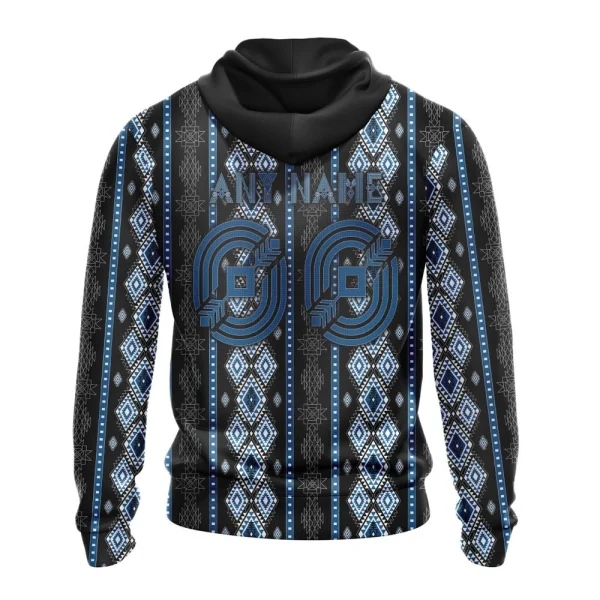 Hoodie NHL Colorado Avalanche Special Skull Native Design St2301 - Image 2