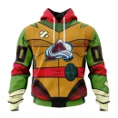 Hoodie NHL Colorado Avalanche Special Teenage Mutant Ninja Turtles Design St2301