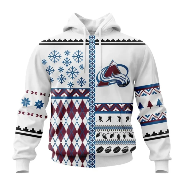 Hoodie NHL Colorado Avalanche, Specialized Unisex Christmas Is Coming V01