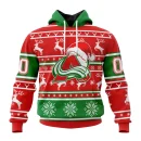 Hoodie NHL Colorado Avalanche, Specialized Unisex Christmas Is Coming V02