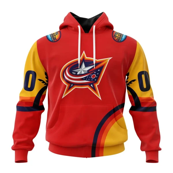 Hoodie NHL Columbus Blue Jackets Special All-Star Game Design With Florida Sunset
