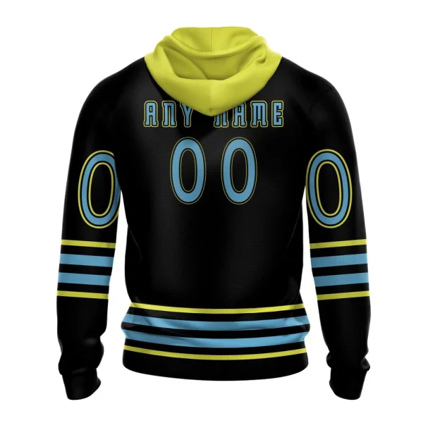 Hoodie NHL Columbus Blue Jackets Special Blackout Design St2401 - Image 2