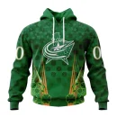 Hoodie NHL Columbus Blue Jackets Special Design For St. Patrick's Day St2402