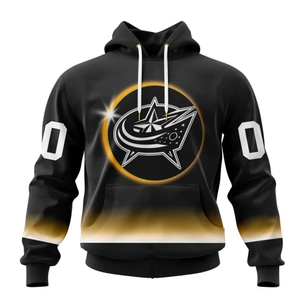 Hoodie NHL Columbus Blue Jackets Special Eclipse Design St2401