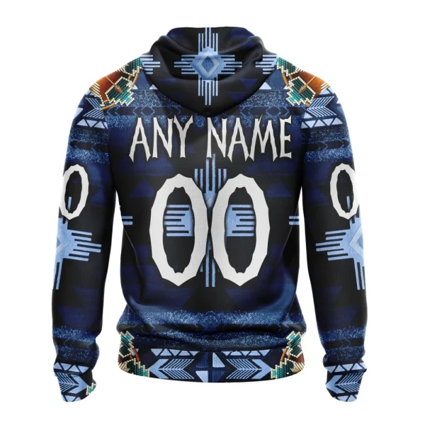 Hoodie NHL Columbus Blue Jackets Special Native Costume Design St2202 - Image 2